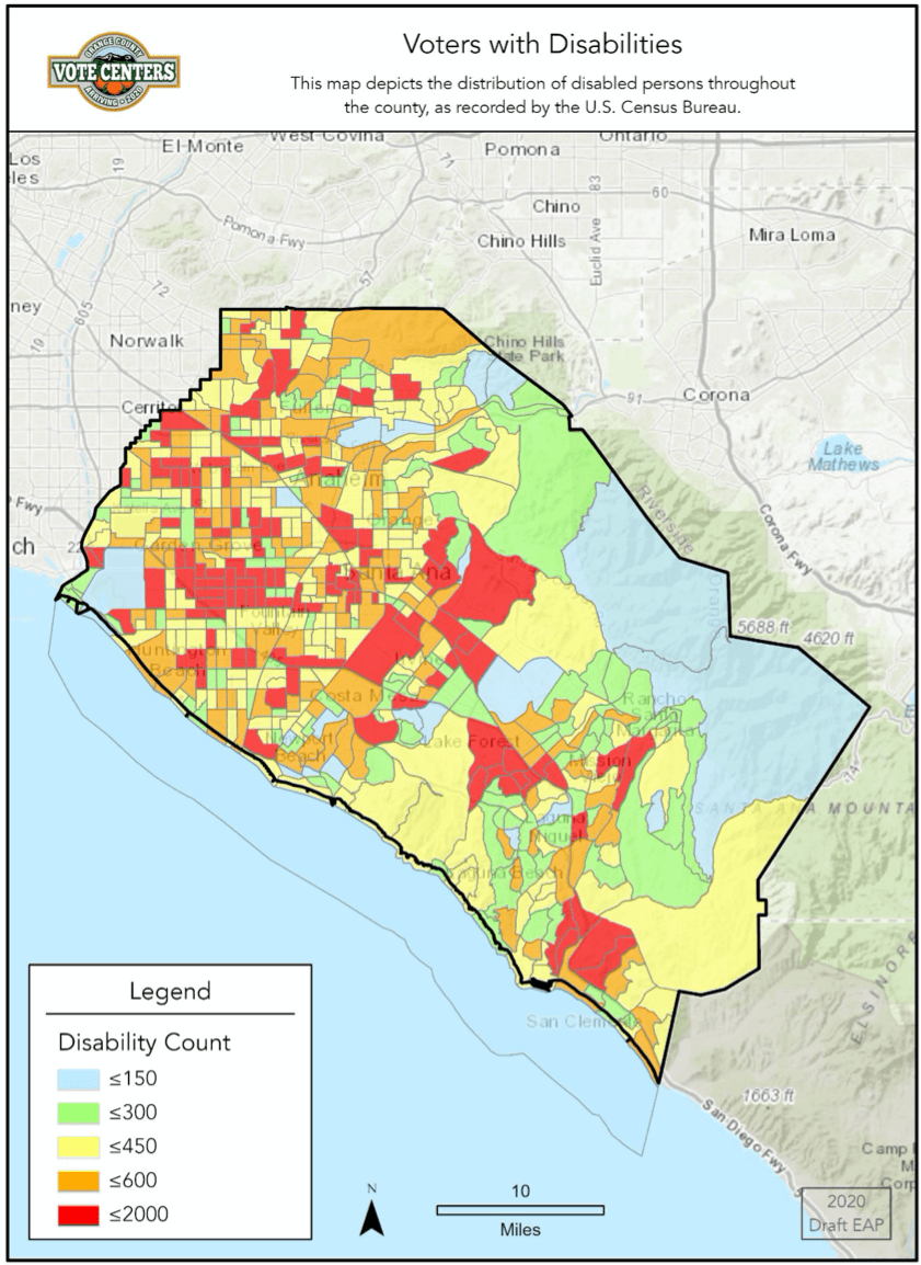 Voters with Disabilities Map