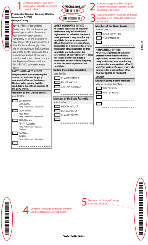 Ballot Barcode Explanation